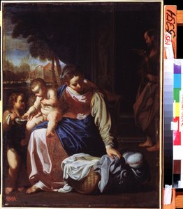 La sacra famiglia da Annibale Carracci