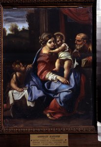 La sacra famiglia con San Giovanni Battista bambino