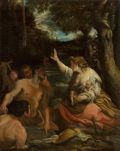 Latona e i contadini licii Latona protegge i suoi figli da Annibale Carracci