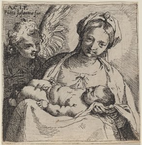 Madonna col Bambino e un angelo da Annibale Carracci