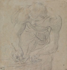 Uomo che conta le monete da Annibale Carracci