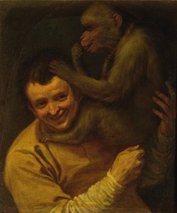 Uomo con Scimmia