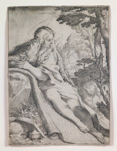 Maria Maddalena nel deserto da Annibale Carracci
