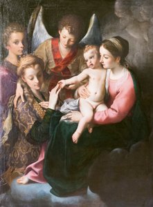 Matrimonio mistico di Santa Caterina da Annibale Carracci