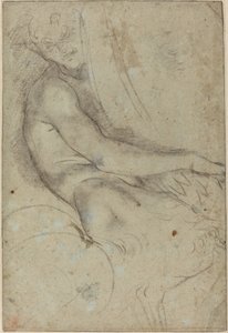Satiro che tiene un tondo da Annibale Carracci