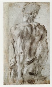 Studio di una figura maschile ... da Annibale Carracci