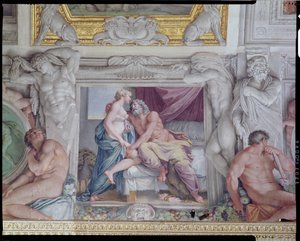 Galleria di Carracci, dettaglio di Giove e Giunone (dettaglio)