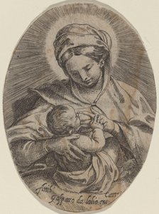 La Madonna che allatta il Bambino Gesù da Annibale Carracci