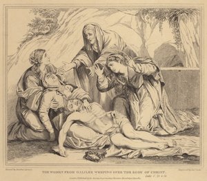 Le donne di Galilea piangono sul corpo di Cristo, Luca da Annibale Carracci
