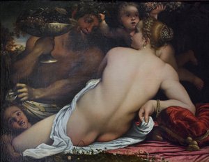 Venere, due satiri e Cupido da Annibale Carracci