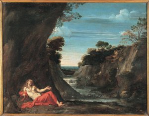 Paesaggio con la Maddalena penitente da Annibale Carraccis School