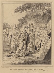 Un angelo annuncia che il Signore è risorto, Matteo da Annibale after Carracci