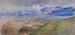 Nuvole di pioggia, Monte Gennaro da Annie Louisa Swynnerton