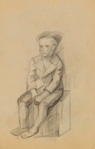 Ragazzo seduto (recto)