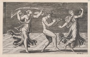 Speculum Romanae Magnificentiae: Danza di fauni e baccanti, inizio XVI sec.