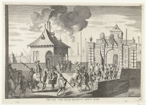 Arrivo alla porta di Bruges di Gand; ingresso di Ferdinando a Gand nel 1635 (n. 4) da Anonymous