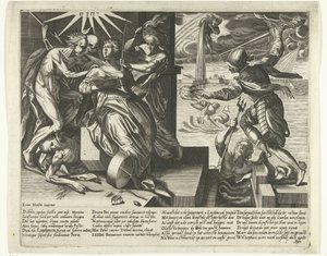 Allegoria della necessità e della liberazione di Leida, 1574 da Anonymous
