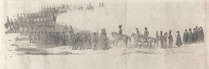 Funerale del defunto re Guglielmo II a Delft il 4 aprile 1849 da Anonymous