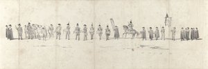 Funerale del defunto re Guglielmo II a Delft il 4 aprile 1849 (foglio 3)