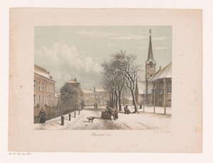 Strada innevata a Rijswijk da Anonymous
