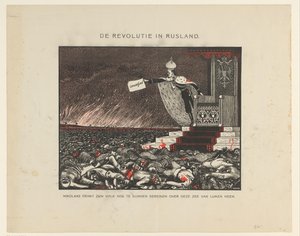 Sanguinosa repressione della Rivoluzione del 1905 da parte dello zar Nicola II (La Rivoluzione in Russia) da Anonymous