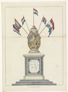 La Rivoluzione, decorazione sulla Piazza del Re, 1795 da Anonymous
