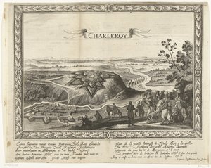 La nuova fortezza di Charleroi, 1666 da Anonymous