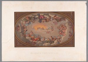Il soffitto dipinto della Sala delle Treve, al Binnenhof