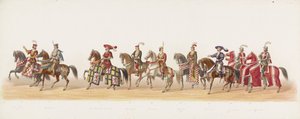 Parata di Delft del 1873 (settima tavola) - Parata in costume tenuta dai membri del Corpo Studentesco di Delft l