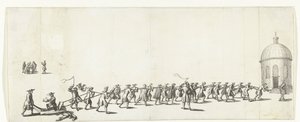 Domenico viene trasportato su una carriola alla Chiesa Luterana Rotonda, 1683-1684 da Anonymous