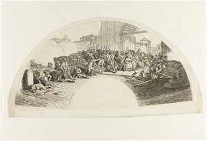 Morte dei patrioti spagnoli Luis Daoiz e Pedro Velarde y Santillán nella difesa di Madrid contro le truppe francesi nel Parco di Artiglieria il 2 maggio 1808 da Anonymous