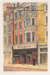 Vetrina della libreria Francis Edwards a Londra da Anonymous