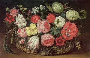 Fiori in un cesto