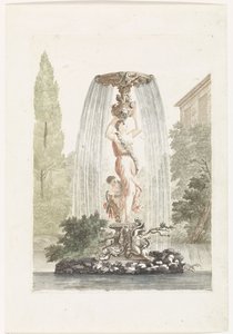 Fontana con Venere e Amore da Anonymous