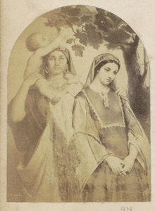 Fotoreproduzione di (probabilmente) un disegno di Maria, Gesù ed Elisabetta da Anonymous