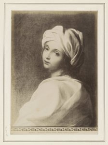 Fotoreproduzione di un dipinto di Guido Reni (attribuito), raffigurante Beatrice Cenci da Anonymous