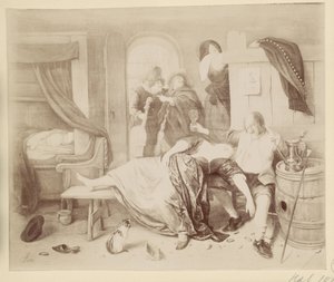 Fotoreproduzione del dipinto La coppia ubriaca di Jan Steen da Anonymous