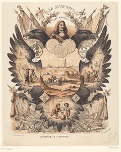 Targa commemorativa per la celebrazione dei 200 anni dalla liberazione di Groningen 1672-1872 da Anonymous