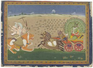 Combattimento tra Durga e Nicumba