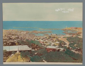 Vista di Genova e del Mar Ligure, Italia da Anonymous