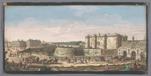 Veduta della Bastiglia e della Porta Saint-Antoine a Parigi da Anonymous