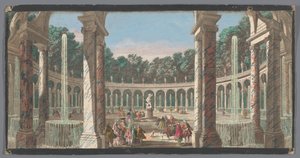 Vista sulla Colonnade nel Giardino di Versailles da Anonymous