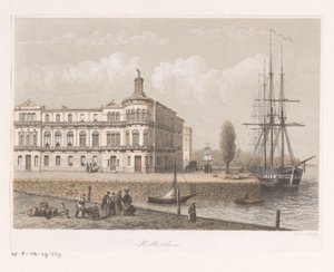 Veduta del Royal Dutch Yacht Club a Rotterdam da Anonymous