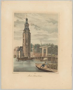 Vista sulla Montelbaanstoren ad Amsterdam