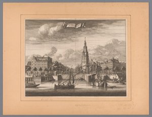 Veduta della Montelbaanstoren ad Amsterdam da Anonymous
