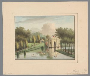 Veduta della Nieuwpoort a Haarlem da Anonymous