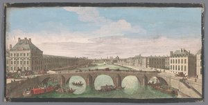 Veduta del Pont Royal sulla Senna a Parigi, verso il Pont Neuf