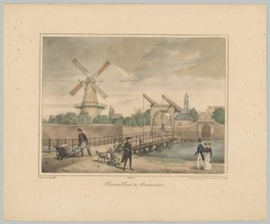 Vista sulla Raampoort ad Amsterdam da Anonymous