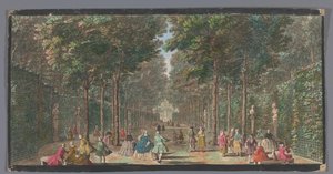 Vista della Salle des Marronniers nel Giardino di Versailles da Anonymous