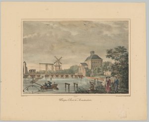 Veduta della Porta di Weesper ad Amsterdam da Anonymous